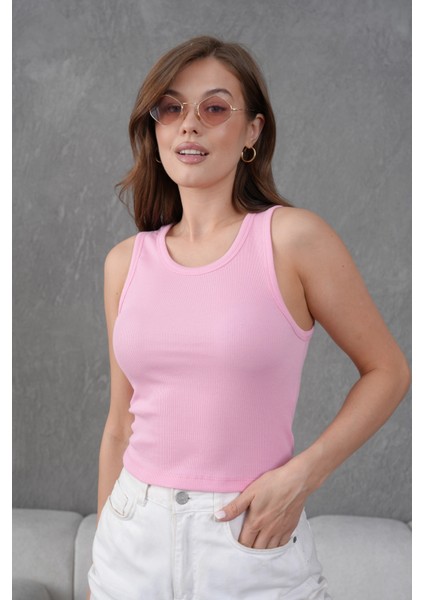 Fitted Vücuda Oturan Kesim Fitilli Basic Atlet
