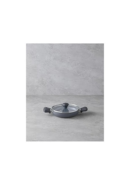 English Home Prego Cerawell Kapaklı Sahan 20 cm Gri