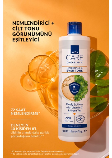 Care Derma Nemlendirici + C Vitamini ve Yeşil Çay İçeren Vücut Losyonu 400 ml modelleri