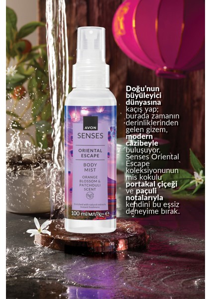 Senses Oriental Escape Portakal Çiçeği ve Paçuli Kokulu Vücut Spreyi 100 ml Ikili Set modelleri