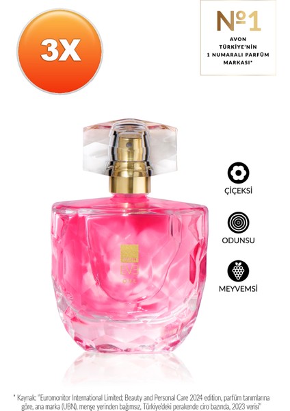 Eve One Kadın Parfüm Edp 50 Ml. Üçlü Set fiyatları