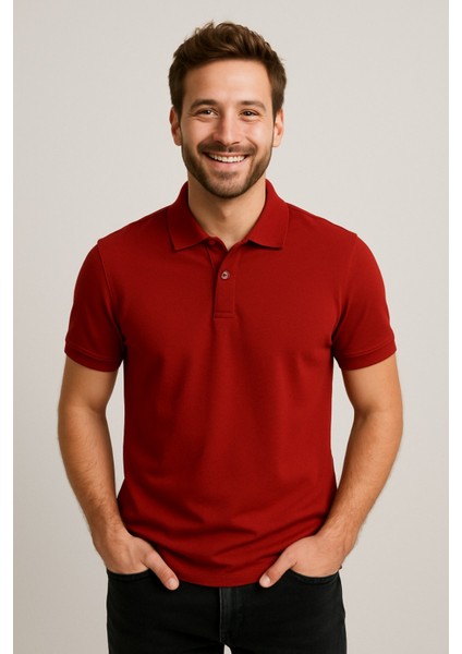 Erkek Yazlık 2 Li Paket Basic Salaş Polo Yaka Tişört modelleri