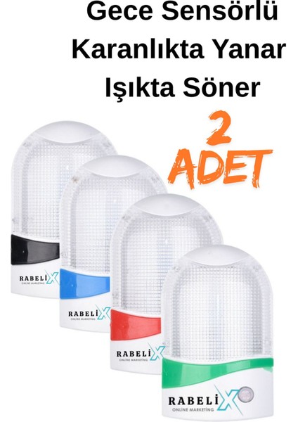 Sensörlü LED Oda Lambası, Karanlıkta Otomatik Yanıp Parlayan, Çocuklar Için Güvenli