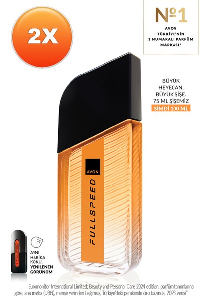 Full Speed Erkek Parfüm Edt 100ML Ikili Paket fiyatları