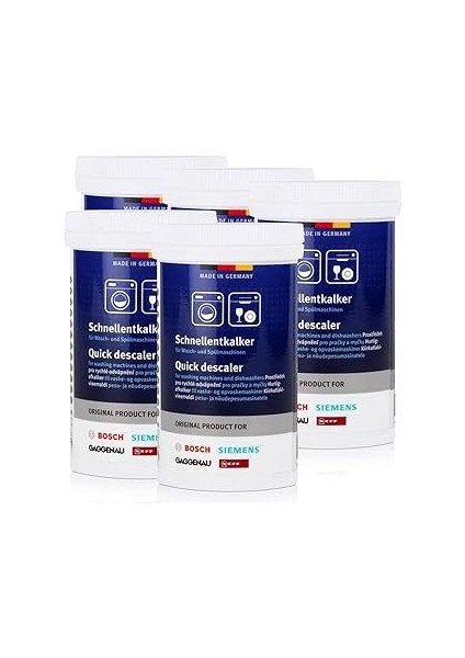 Bsh 5 x Hızlı Kireç Çözücü 250 G – Çamaşır ve Bulaşık Makinesi Için, Kireç Çözücü