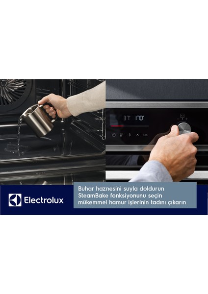 EOD6F77WV 600 Serisi Steambake Buhar Ilaveli Katalitik ve Aquaclean Temizlemeli 72 Lt A+ Wi-Fi Beyaz Cam Ankastre Fırın modelleri