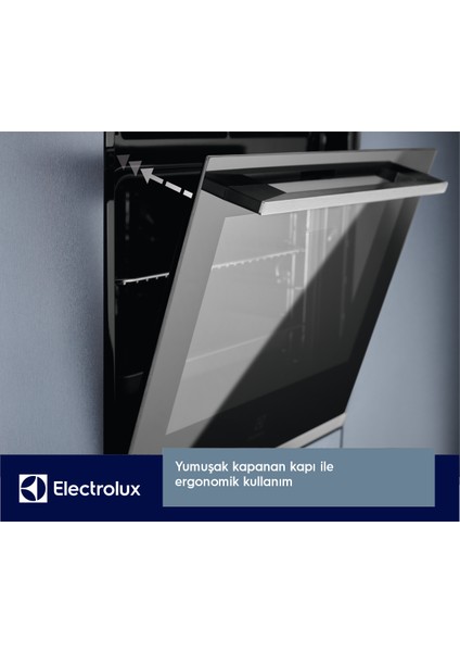 EOD6F77WV 600 Serisi Steambake Buhar Ilaveli Katalitik ve Aquaclean Temizlemeli 72 Lt A+ Wi-Fi Beyaz Cam Ankastre Fırın