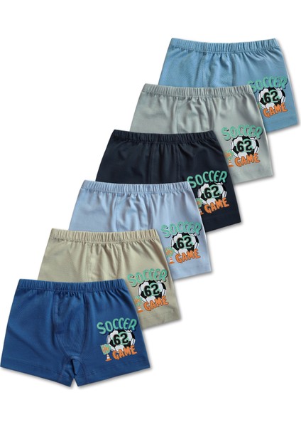 %95 Pamuklu Erkek Çocuk Süprem Penye Boxer Külot Iç Çamaşır 6lı Set modelleri
