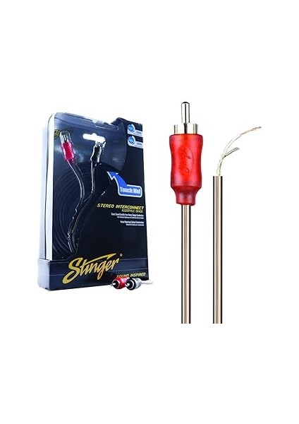 Stinger Sı1217 2-Kanal, Koaksiyel Krom Uç Kablo Rca