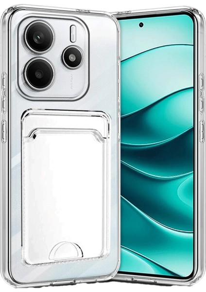 Xiaomi Redmi Note 14 4g Kılıf Kart Şeffaf Silikon - Şeffaf - KA6357-7073