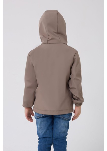 Spor Erkek Çocuk Mürdüm Astarlı Su ve Rüzgar Geçirmez Kapüşonlu Çift Fermuarlı Yağmurluk fırsatları
