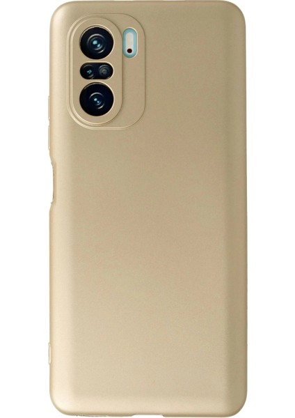 Newface Xiaomi Poco F3 Kılıf First Silikon - Gold