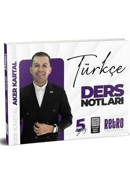 2026 Kpss Tyt Genel Yetenek 5yüz Türkçe Ders Notu Retro Yayınları Aker Kartal