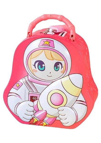 Astronot Temalı Pembe Kumbara