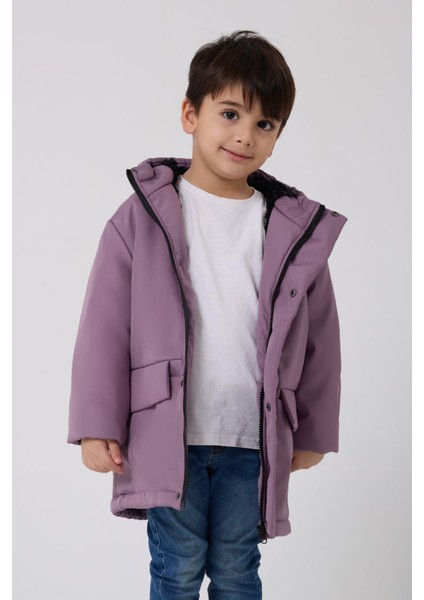 Spor Erkek Çocuk Taba Kürklü Su ve Rüzgar Geçirmez Kapüşonlu 3 Mont Parka modelleri