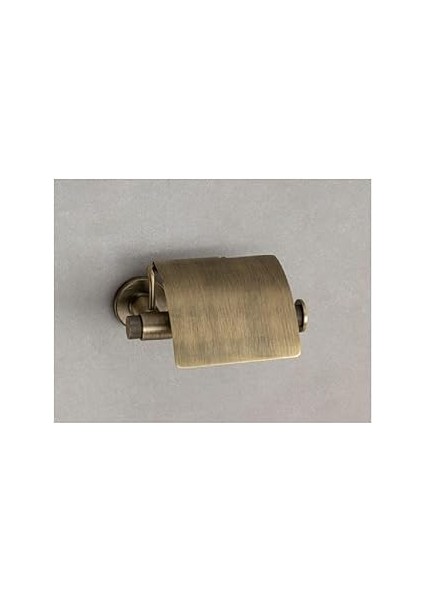 System Flexu Kapaklı Tuvalet Kağıtlığı Antik Renk 85X88X158 mm