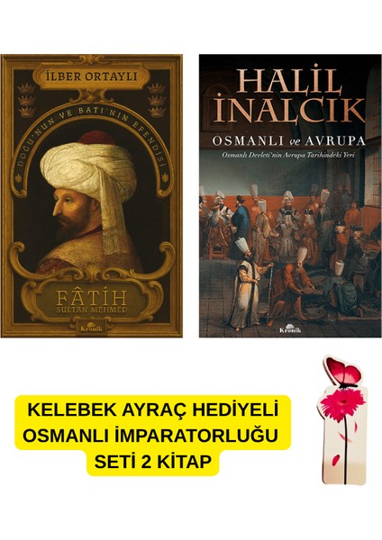 Fatih Sultan Mehmed - Osmanlı ve Avrupa 2 Kitap Set Kelebek Ayraç ile