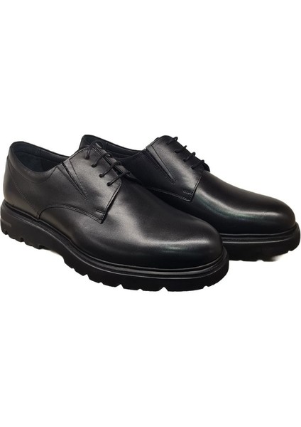 Bağcıklı Erkek Hakiki Deri Sade Model Kalın Eva Taban Kundura BC-211-EVA modelleri