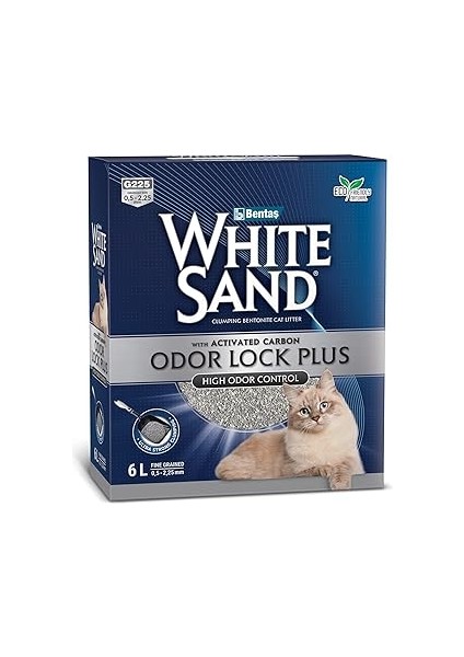 Whitesand® G225-6L Box Odor Lock Plus Bentonite Kumu