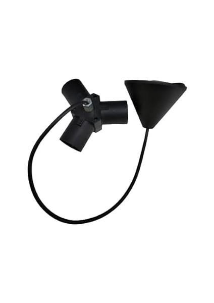 Kablolu Siyah 3 Lü Plastik Sarkıt E27 Duy Tesisatı Avize