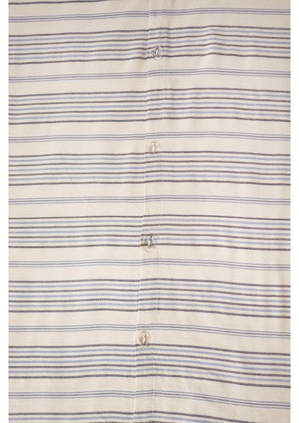%100 Pamuk El Dokuması Nevresim Takımı Çift Kişilik 200 x 260 cm - Mavi Çizgili fırsatları
