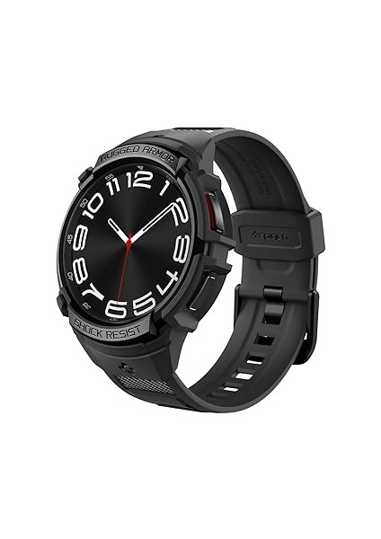 Galaxy Watch 6 Classic (43MM) ile Uyumlu Kılıf & Kordon Rugged Armor Pro Black - Acs