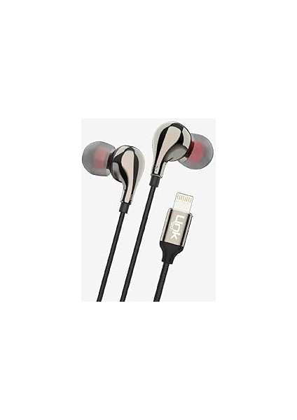 Linktech E82 Lightning Stereo Kulak Içi Kablolu Kulaklık Siyah