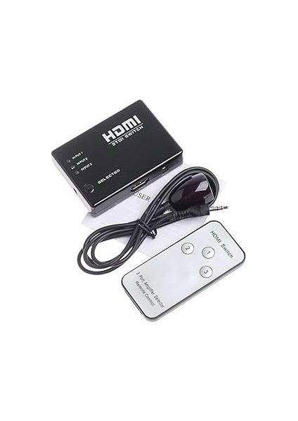 Temiz Pazar 3 Port Hdmı Switch Çoklayıcı Çoğaltıcı Kumandalı