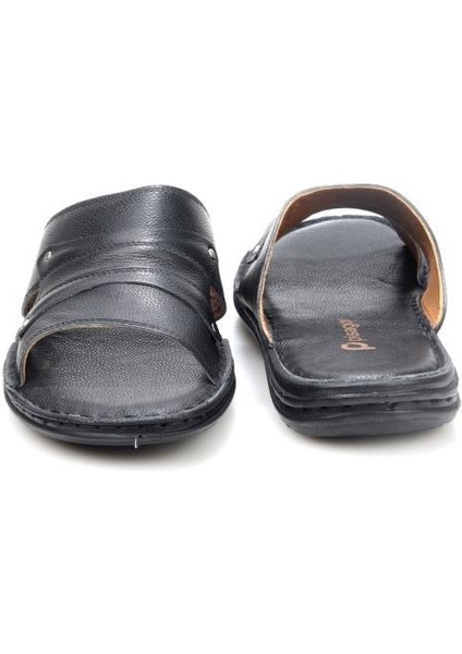 PS-33530 Ortopedik Erkek Masaj Tabanlı Hakiki Deri Terlik fırsatları