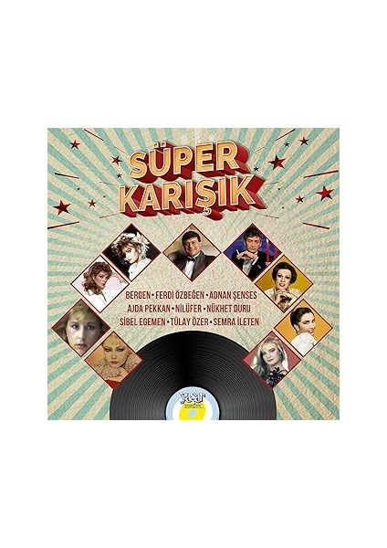 Myyonca Süper Karışık - Çeşitli Sanatçılar Mecburum Plak - Bergen, Ferdi Özbeğen, Adnan Şenses, Ajd
