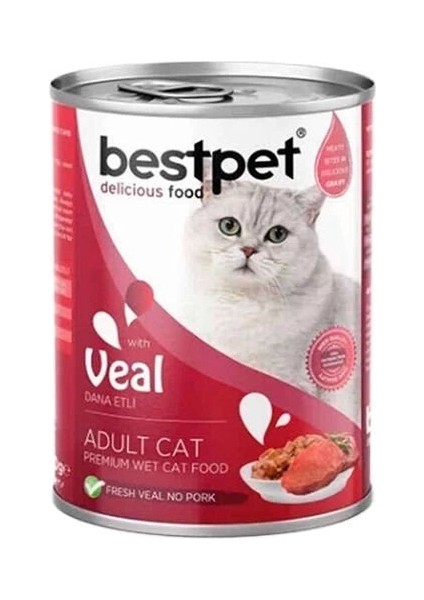 Bestpet Gravy Dana Etli Yetişkin Konserve Kedi Maması 85 gr