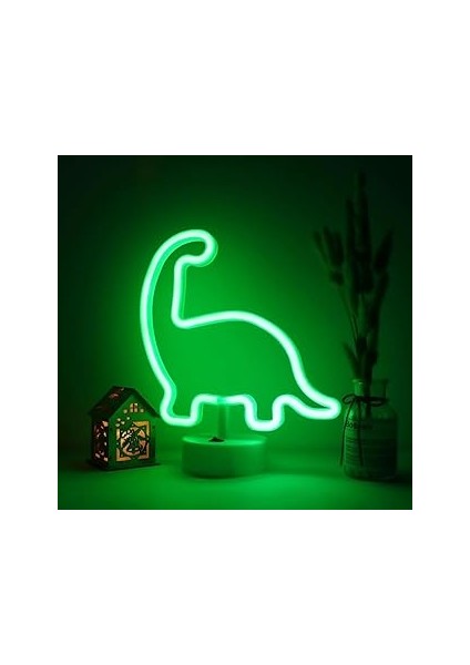 Ema Dükkan Neon LED Işıklı Usb'li Gece Lambası Neon LED Işıklı Masa Lambası Dekoratif Aydınlatma (D