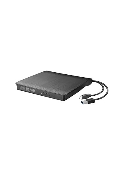 Harici USB 3.0 Dvd-Rom Dvd-Rw Optik Sürücü, USB ve Type C Kablolu, Pc, Tablet, DVD Player