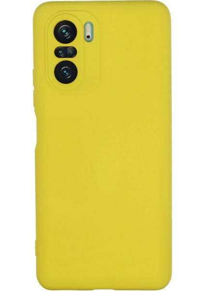 Newface Xiaomi Poco F3 Kılıf Nano Içi Kadife Silikon - Sarı
