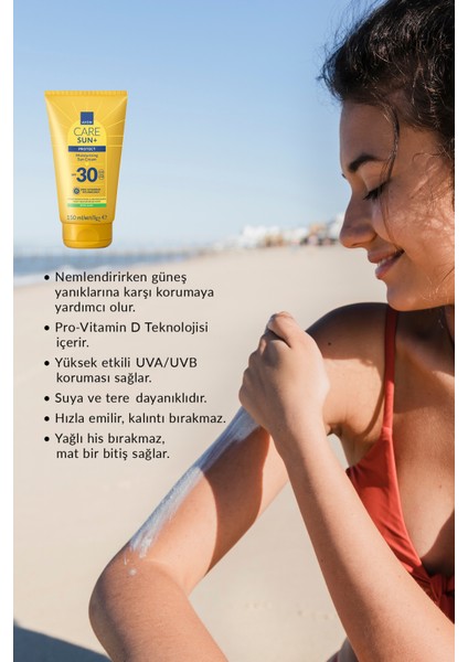 Sun+ Protect Nemlendirici Güneş Kremi SPF30 150ML Üçlü Paket modelleri