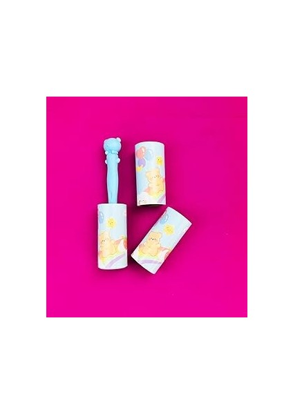 Giftmoda Ayıcık Figürlü Tüy Toplayıcı Rulo 60 Yaprak 2 Adet Yedek Başlık