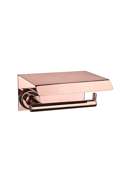 System Hoop Kapaklı Tuvalet Kağıtlığı Rose Renk 87X104X156 mm