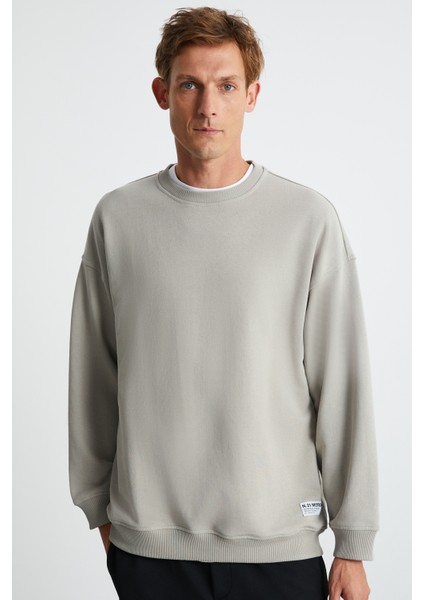 Ludım Erkek Bej Sweatshirt