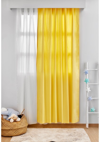 Çocuk Odası Perde 150X220 cm -Yellow