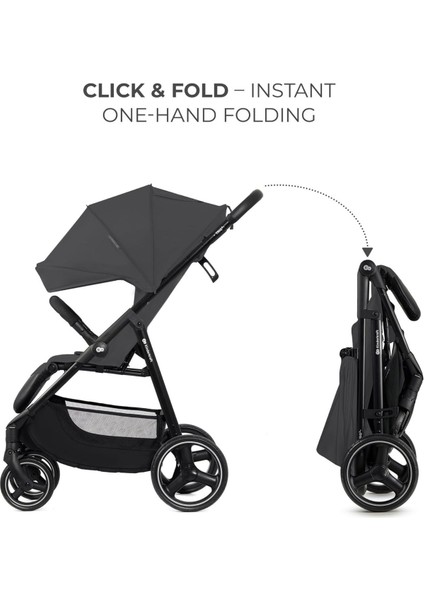 Trig 3 Hafif Bebek Arabası, 25 kg Taşıma Kapasiteli, Tek Elle Katlanabilir indirimleri