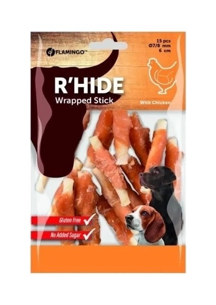 Filamingo Tavuklu Burgu Glutensiz Köpek Ödül Maması 6 cm 100 gr
