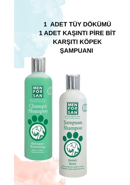 2 Li Kampanyaköpekşampuanı Haşere Önleyici ve Biotinli 2 X300 ml