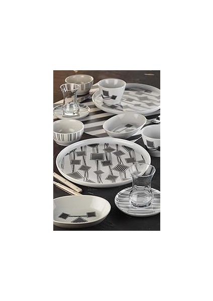 Porselen Moderna 30 Parça 6 Kişilik Kahvaltı Takımı 12007