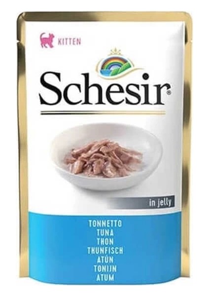 Schesir Jöleli Kitten Ton Balık Yavru Konserve Kedi Maması 85 gr