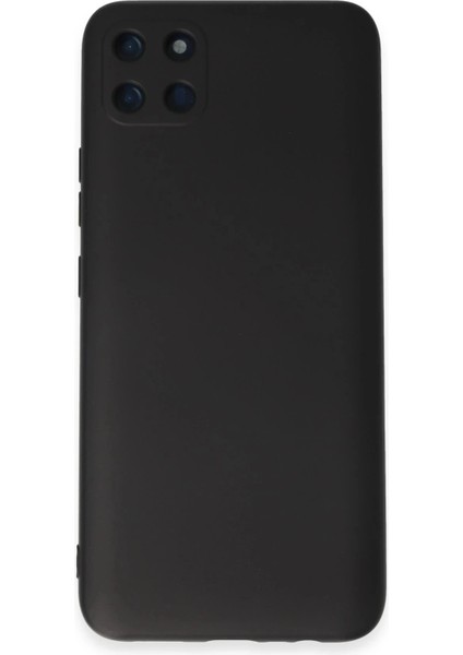 Newface Realme C11 Kılıf Nano Içi Kadife Silikon - Siyah