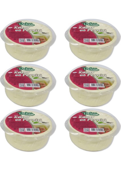 Taze Kaşar Peyniri 400 gr 6 Lı
