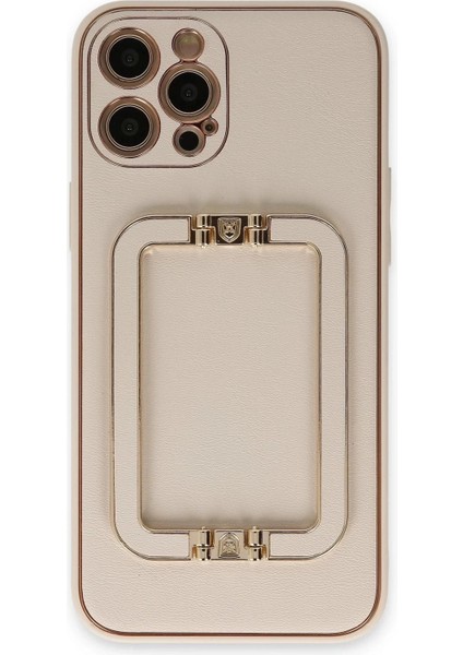 Newface iPhone 12 Pro Kılıf Coco Elit Kapak - Gold