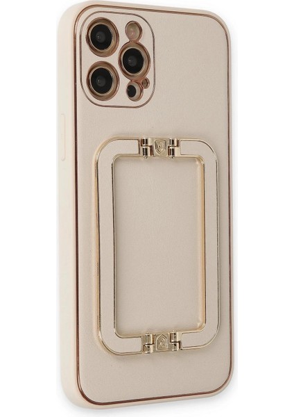 Newface iPhone 12 Pro Kılıf Coco Elit Kapak - Gold fiyatları