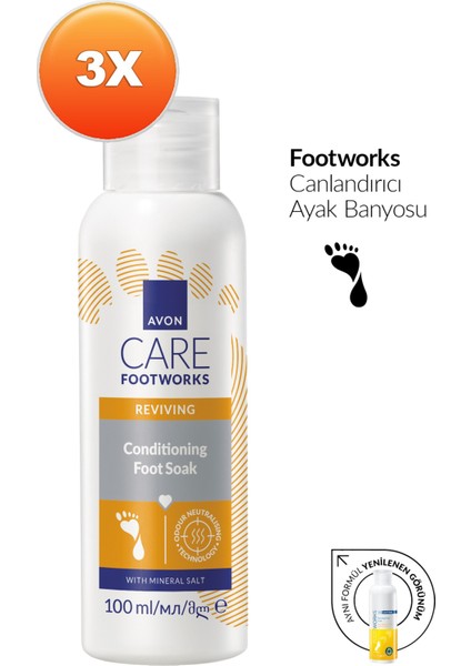 Footworks Canlandırıcı Ayak Banyosu 100ML Üçlü Paket fiyatları