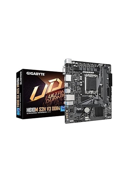 H610M S2H V3 Ddr4 Ana Kart - Intel Core 14. Cpu'ları , 4+1+1 Hibrit Dijital Vrm,